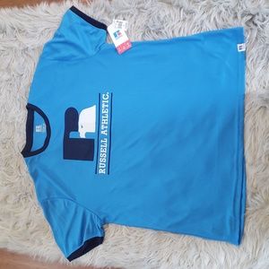 Russell Athletic Men's Vintage Aster Blue T-Shirt- XL